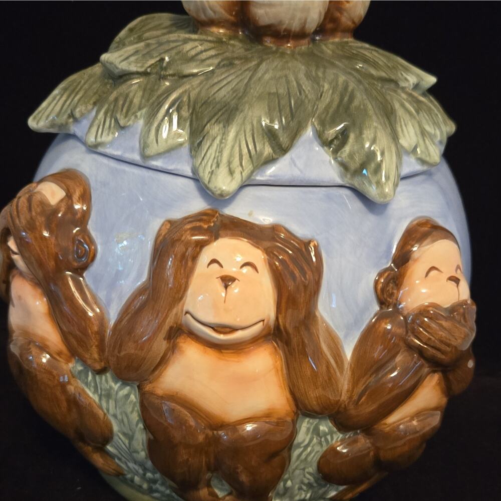 Nick & Nora Monkey Buisness Cookie Jar